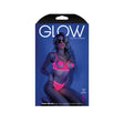 Sweet Escape Open Cup Bra & Crotchless Panty L XL packaging featuring neon pink lingerie from Fantasy Lingerie.