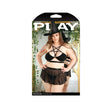 Fantasy Lingerie Spellbound Witch Costume Set 1X 2X packaging featuring a model in a strappy bralette and witch hat.