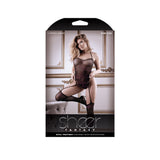 Royal Treatment Gartered Teddy Bodystocking One Size packaging showcasing a sultry design with rhinestone details.