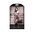 Starry Eyed Crotchless Stockings & Pasties Set Queen Size packaging featuring bold harness design and star pasties.