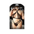After Hours Halter Top & Panty Queen Size packaging featuring bold design and stud details.