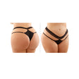 Fantasy Lingerie Ren Lace And Microfiber Panty Queen Size, showcasing lace details and Brazilian-cut design.