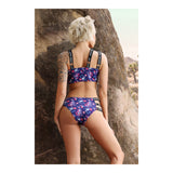 Fantasy Lingerie Spaced Out Bralette & Panty Set L XL worn by model, showcasing the back detail against a natural backdrop.