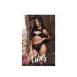 Fuck Labels Crop Top & High Waist Bottoms L XL in bold style from Fantasy Lingerie, featuring a keyhole design and high waist fit.
