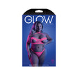 Slow Motion Peekaboo Cup Bra & Panty Queen Size packaging featuring a model in neon pink lingerie.