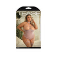 Ronnie Gartered Shelf Cup Teddy Pale Mauve 3X 4X displayed on packaging with model showcasing the design.