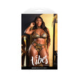 Fantasy Lingerie Boujee Bralette & Panty Queen Size displayed on a model in glamorous packaging.