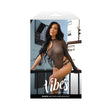 Baddie One Shoulder Bodysuit L XL in glitter-mesh packaging featuring a model wearing the one-shoulder design.