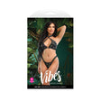 Eat Me Flash Reactive Bralette & Panty L XL showcased in playful packaging with model on display.