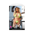 Cute But Psycho Halter Top & Panty Queen Size displayed on model, showcasing playful design and flattering fit.