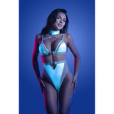 Fantasy Lingerie Prismatic Glow Cutout Bodysuit S/M - Image 2