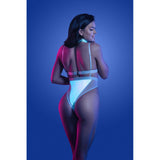 Fantasy Lingerie Prismatic Glow Cutout Bodysuit S/M - Image 3