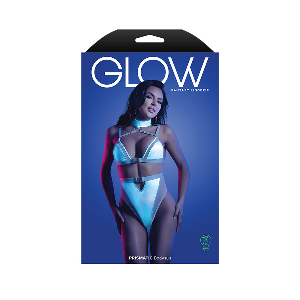 Fantasy Lingerie Prismatic Glow Cutout Bodysuit S/M