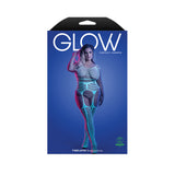 Timelapse Glow-in-the-Dark Bodystocking Queen Size packaging from Fantasy Lingerie, showcasing a model in luminous design.