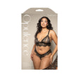 Pearl Bralette & Crotchless Panty Queen Size packaging featuring a model in a stunning lace set by Fantasy Lingerie.