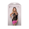 Fantasy Lingerie Ready Or Not Ombre Halter Dress One Size packaging showing model wearing colored ombre design.