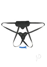 New Comers Strap On Set Special Edition Black adjustable harness and slender dildo for beginners.