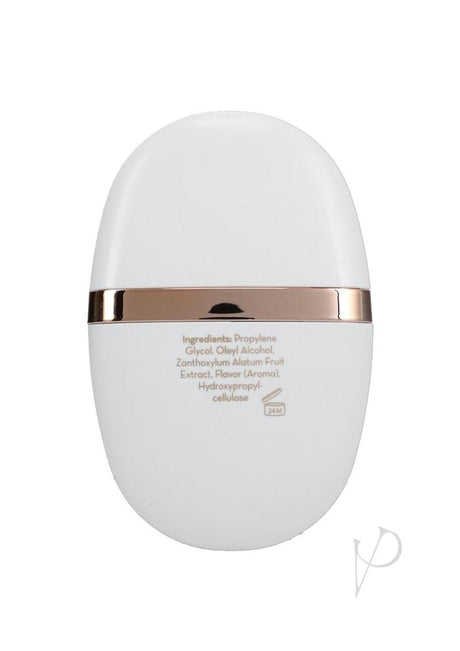 Buzz Ultra Liquid Vibrator Intimate Arousal Gel packaging showing ingredients and design details.