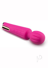 Blush Allana Silicone Wand Vibrator Magenta Rose Gold, powerful massage wand with flexible head for deep stimulation.