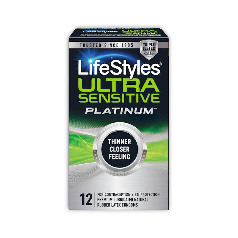LifeStyles Ultra Sensitive Platinum Condoms 12 Pack