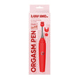 Luv Inc Op10 Orgasm Pen Vibrator 3 Attachments Red