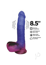 Stardust Milky Way Silicone Dildo 8.5 inch Multicolor displaying vibrant colors and realistic form for stimulating pleasure.