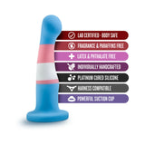 Avant Pride P2 True Blue 6 inches Silicone Dildo