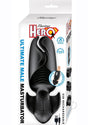 Hero Ultimate Rechargeable Silicone Masturbator Black with USB recharging and ergonomic design.