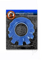 Cock-Lug Silicone Lugged Cock Ring Marine Blue on packaging with bold colors and product information.
