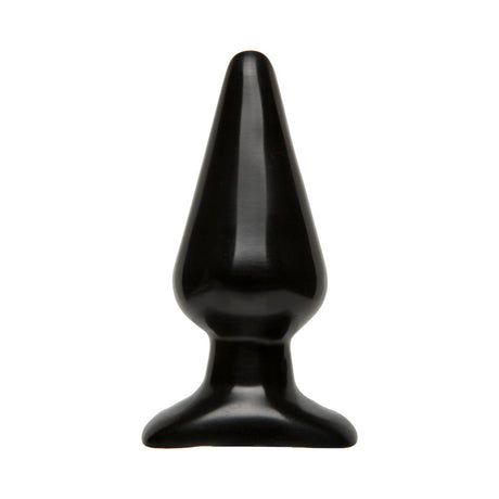 Doc Johnson Classic Butt Plug Large Black - smooth, tapered black anal plug for enhanced pleasure and comfort.