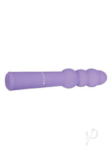 Gender X Bumpy Ride Rechargeable Silicone Vibrator Purple with graduated bulbs for versatile stimulation