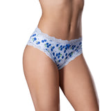 Sweet Treats Boy Short with Lube Blueberry 2XL featuring a playful blueberry print and lace detailing.
