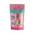 Sweet Treats Boy Short with Lube Strawberry 2XL packaging featuring a strawberry print and lube packettes.