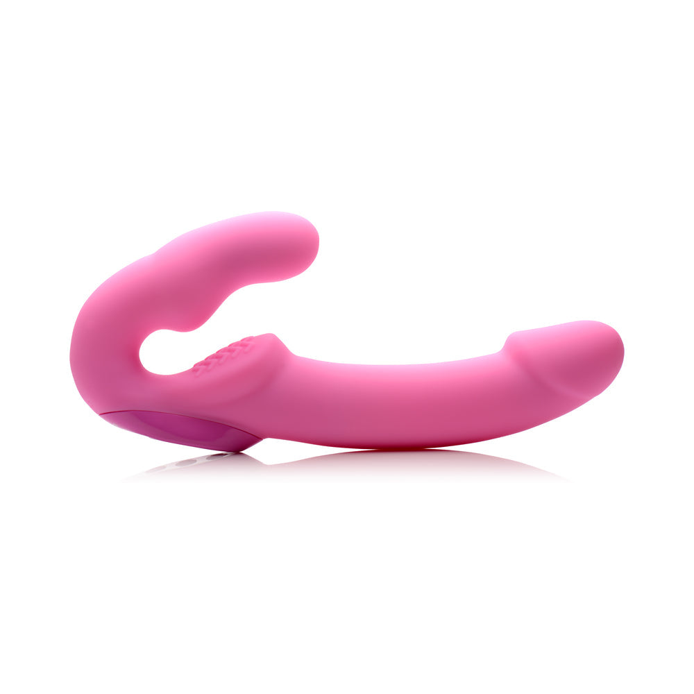 Strap U Strapless Strap-On with Remote Pink