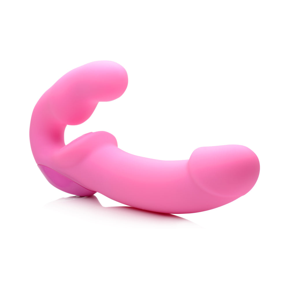 Strap U Strapless Strap-On with Remote Pink