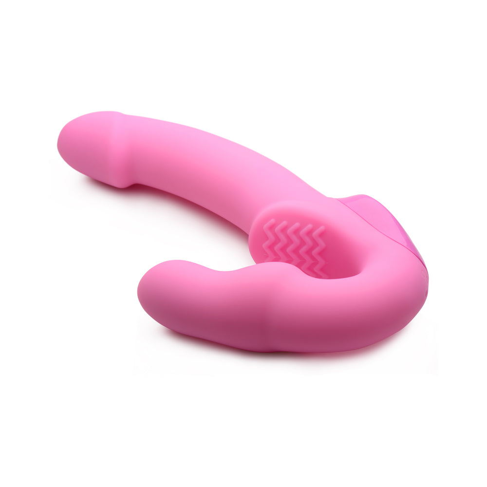 Strap U Strapless Strap-On with Remote Pink