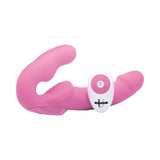 Strap U Strapless Strap-On with Remote Pink