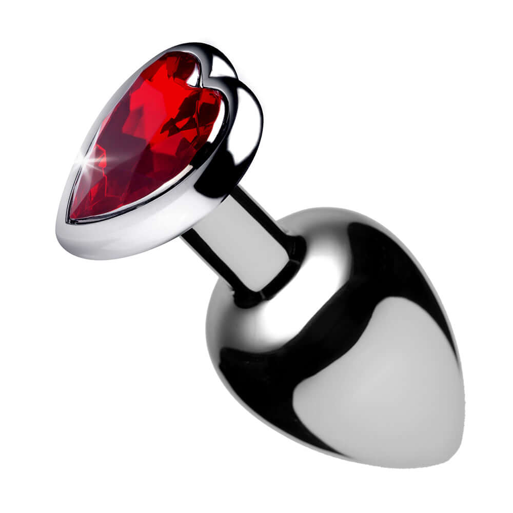 Booty Sparks Red Heart Gem Anal Plug S