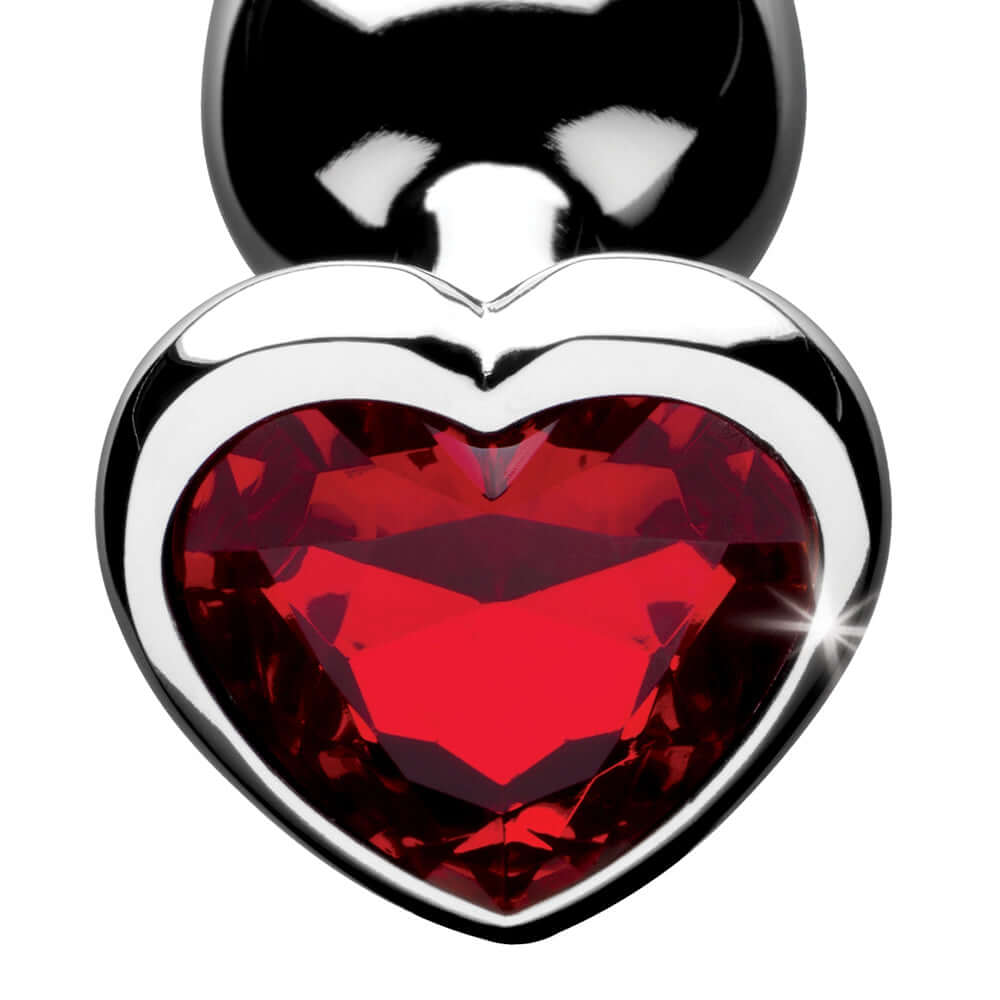 Booty Sparks Red Heart Gem Anal Plug S