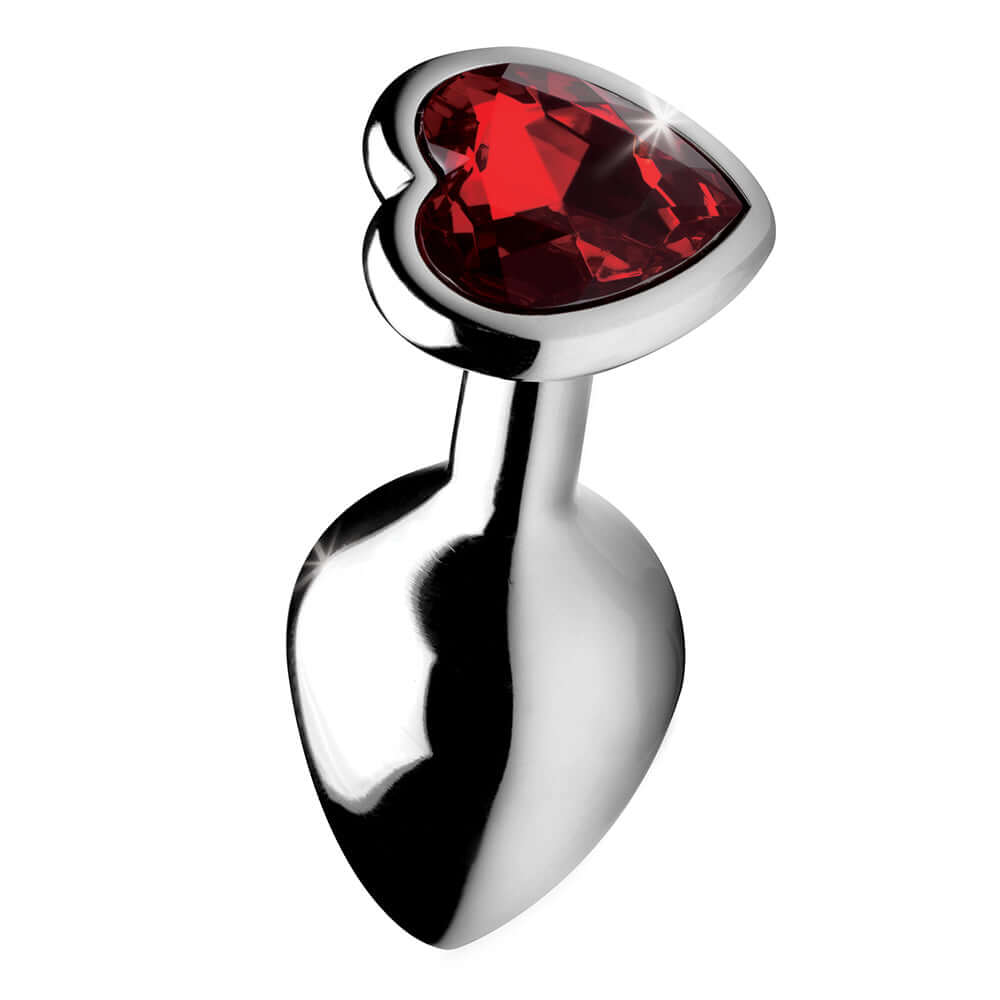 Booty Sparks Red Heart Gem Anal Plug M