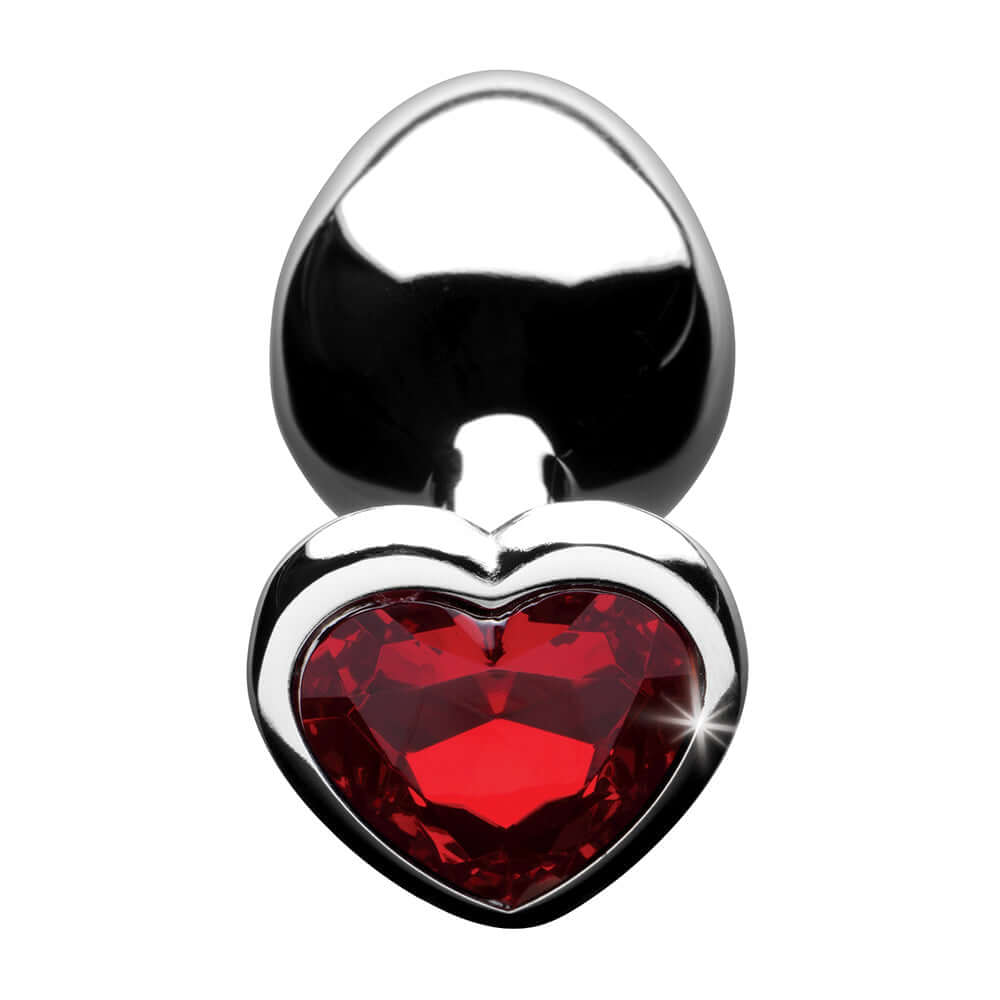 Booty Sparks Red Heart Gem Anal Plug M