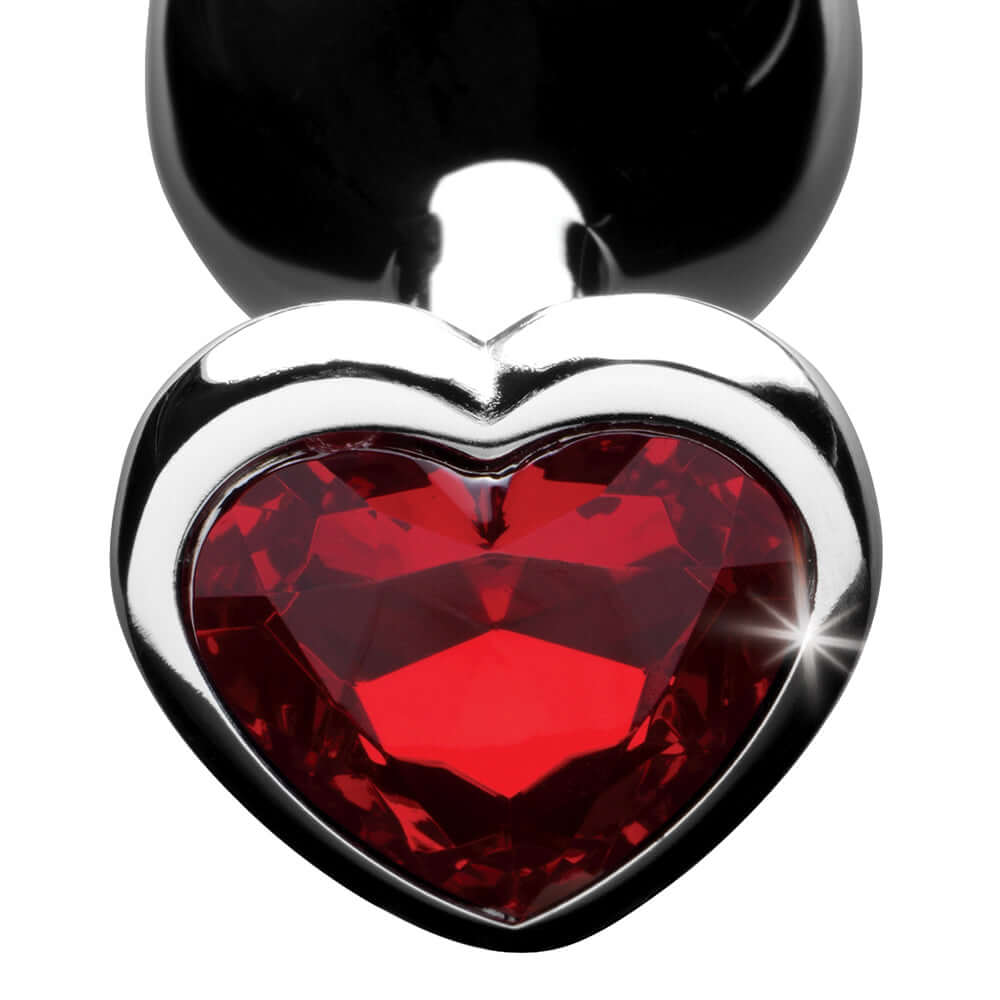 Booty Sparks Red Heart Gem Anal Plug M