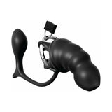 Anal Fantasy Elite Collection Ass-Gasm Cock Blocker Chastity Cock Cage Black