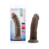 Au Naturel 8 inches Posable Dual Density Dildo Brown