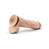 Au Naturel Big John 11.5 inches Posable Dual Density Dildo with Balls Beige