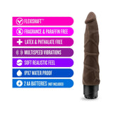 Dr. Skin Vibe 1 Realistic 9 inches Vibrating Dildo Brown