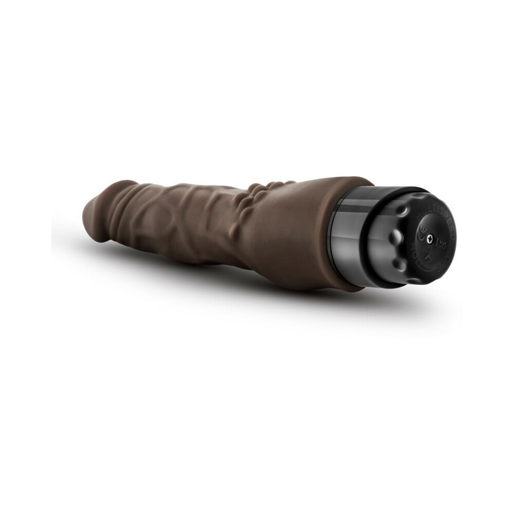 Dr. Skin Vibe 4 Realistic 8 inches Vibrating Dildo Brown