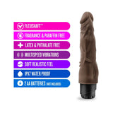 Dr. Skin Vibe 4 Realistic 8 inches Vibrating Dildo Brown