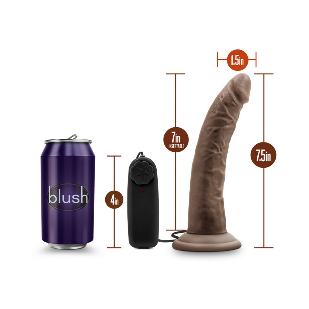 Dr. Skin Dr. Dave Realistic 7 inches Vibrating Dildo Brown