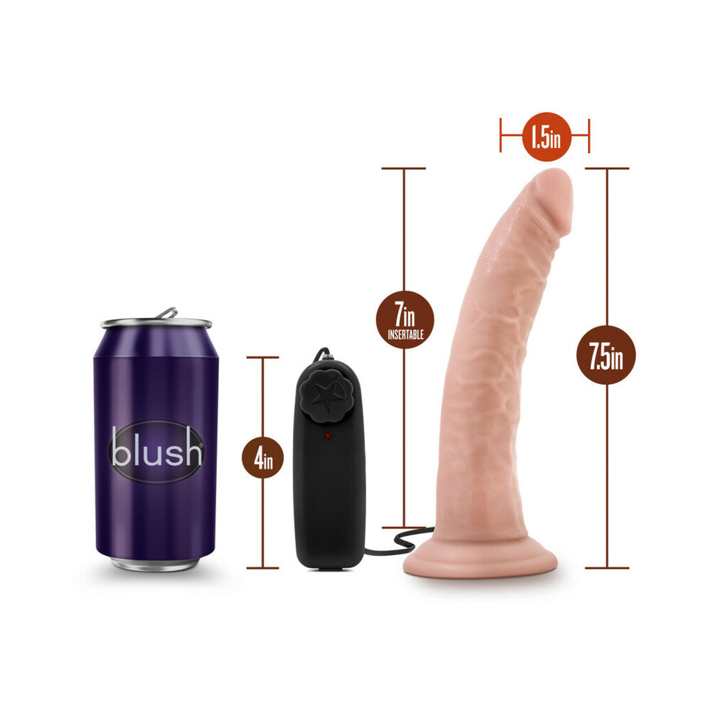 Dr. Skin Dr. Dave Realistic 7 inches Vibrating Dildo Beige